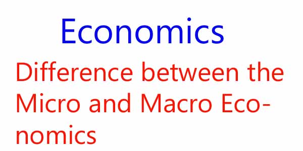 difference between the micro and macro economics