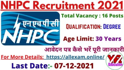 NHPC Chamba Recruitment 2021| NHPC Recruitment 2021