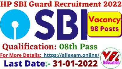 HP SBI Security Guard Recruitment 2022