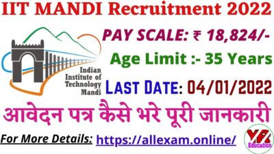 IIT Mandi Staff Nurse Recruitment 2022