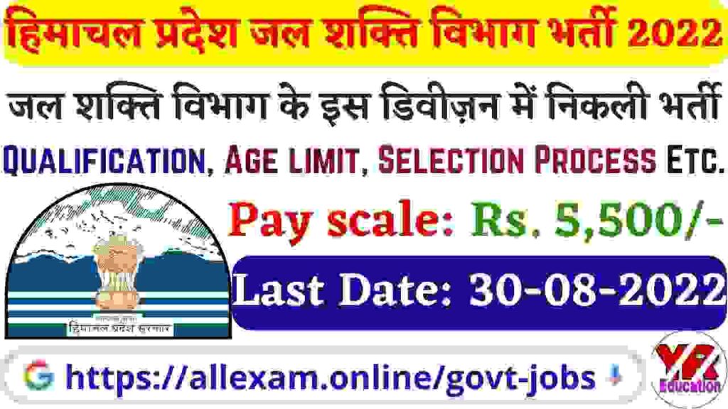 HP Jal Shakti Vibhag Kaza Division Para Fitter Recruitment 2022