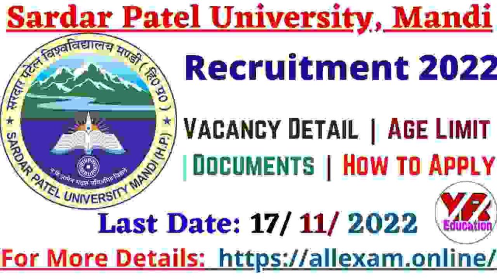 SPU Mandi Teaching & Non-Teaching Staff Recruitment 2022 | SPU Mandi Teaching & Non-Teaching Staff Jobs Notification & Online Application form 2022