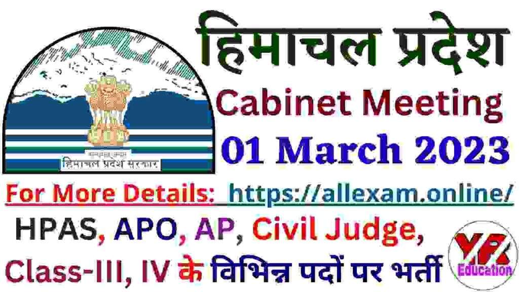 HP Cabinet Meeting 01 March 2023