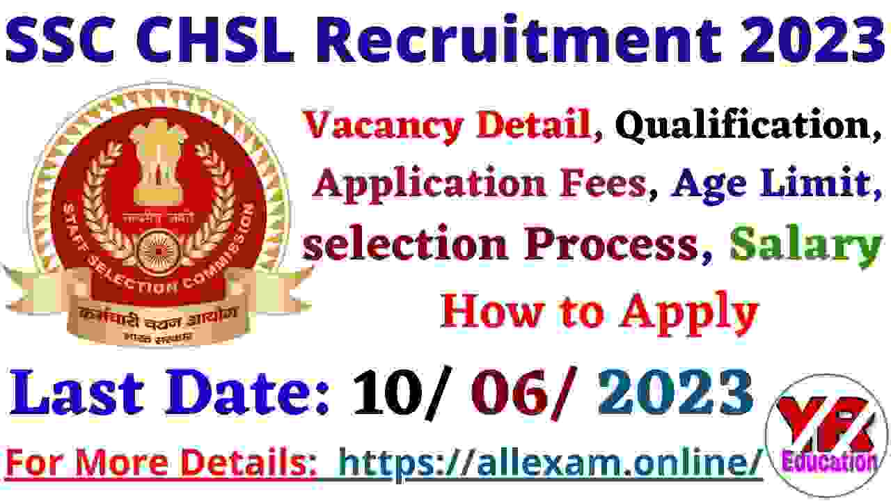 SSC CHSL Recruitment 2023 – Apply Online for 1600 Posts