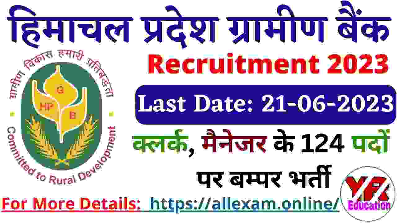 Himachal Pradesh Gramin Bank Recruitment 2023 Apply Online for Clerk & PO 124 Vacancies